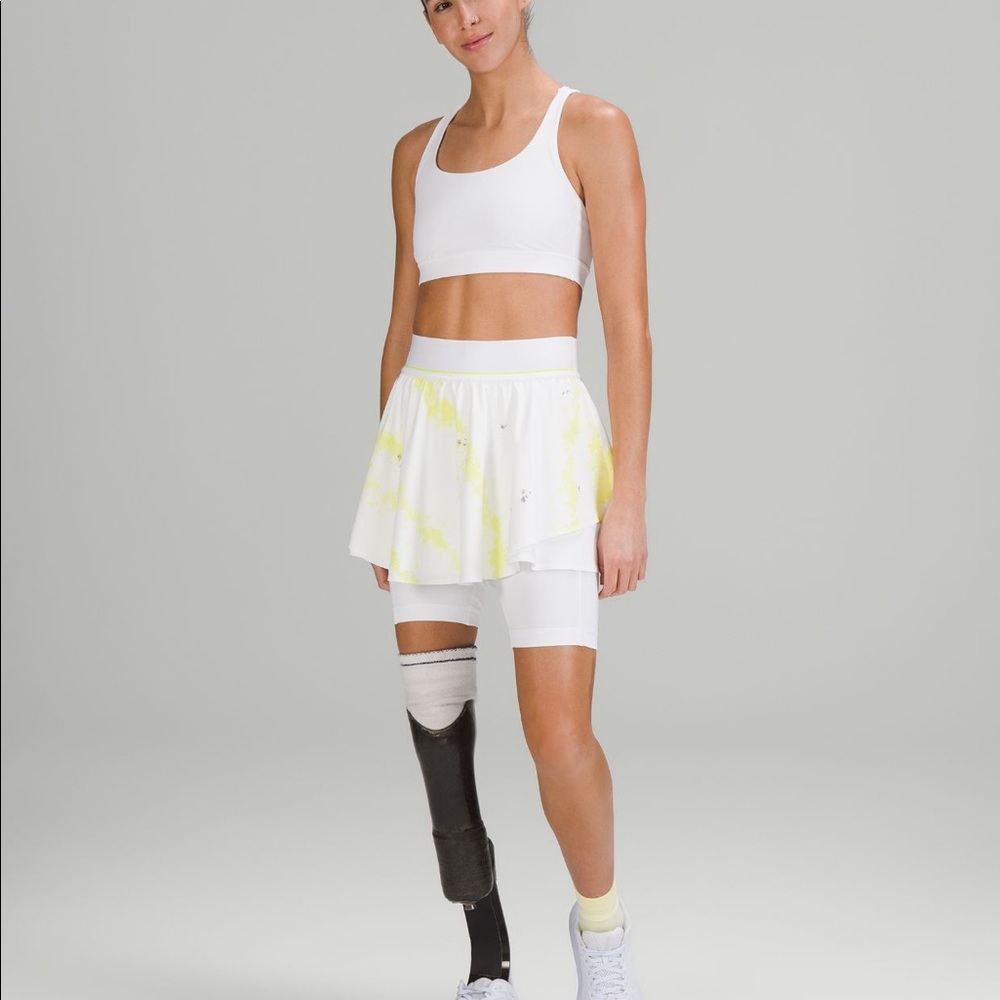 Lululemon court rival high rise skirt extended liner